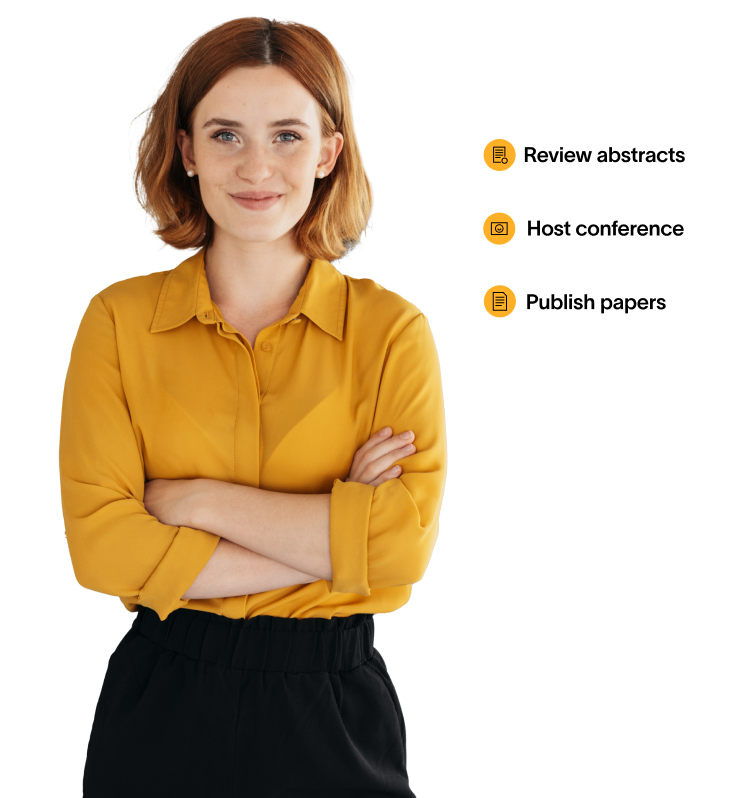 Image of a person giving a testimonial