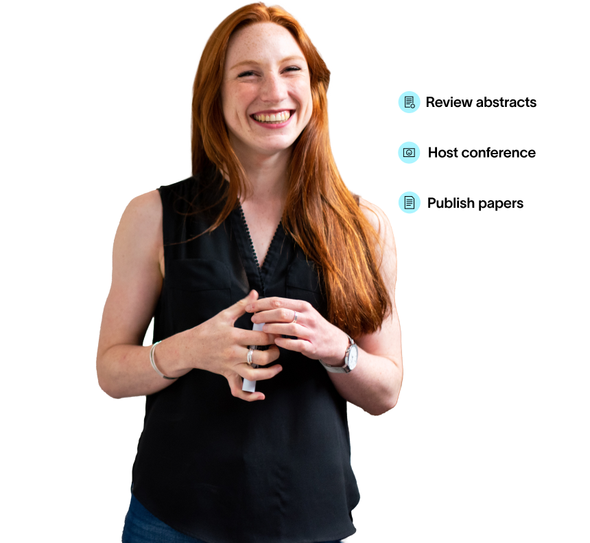Image of a person giving a testimonial